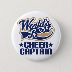 Cheer Captain Gift 2 Inch Round Button
