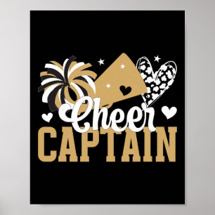 Cheer Captain Heart Cheerleader Captain  Poster