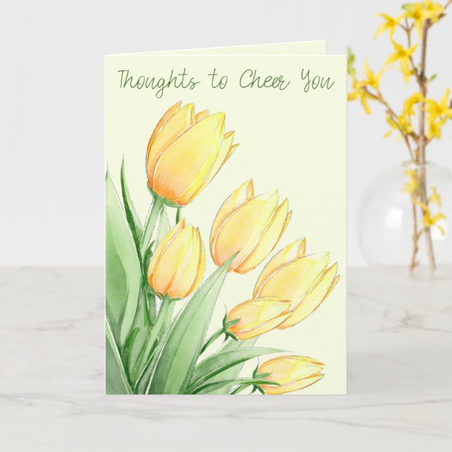 Cheer Card (Yellow Flower)