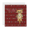 Cheer Cat; Funny Tangled Kitty in Xmas Lights Red