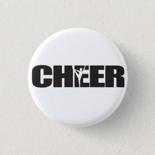 Cheer Cheer leader Cheerleading 1 Inch Round Button
