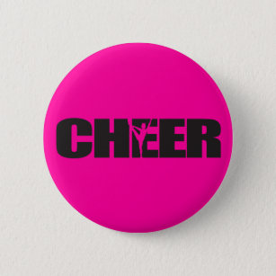 Cheer Cheer leader Cheerleading 2 Inch Round Button