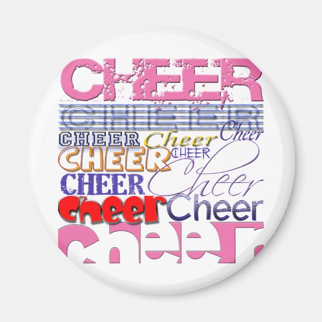 Cheer CHEERLEADER Cheer Magnet (Front)