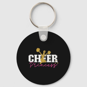 Cheer Cheerleader Girls Hs0 Black Princess Cheerle Keychain