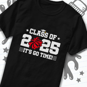 Cheer Cheerleader Graduation Class of 2025 Senior T-Shirt