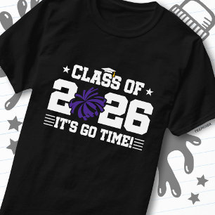Cheer Cheerleader Graduation Class of 2026 Senior T-Shirt