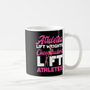 Cheer Cheerleading Athletes Lift Weights Cheerlead Coffee Mug