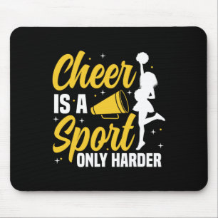 Cheer Cheerleading Cheer Is A Sport Only Harder  Mouse Pad