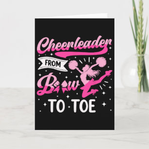 Cheer Cheerleading Cheerleader From Bow To Toe _1 Card
