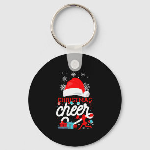 Cheer Cheerleading Christmas Cheer Keychain