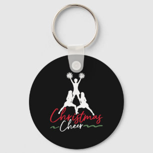 Cheer Cheerleading Christmas Christmas Cheer _1 Keychain