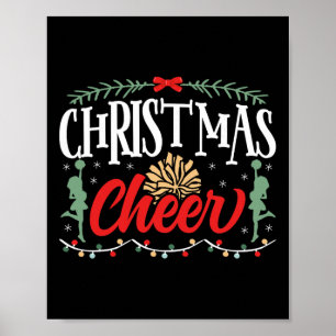 Cheer Cheerleading Christmas Christmas Cheer Poster