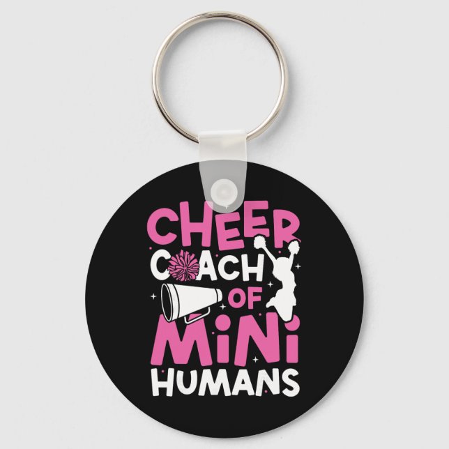 Cheer Cheerleading Coach Cheer Coach Of Mini Human Keychain (Front)