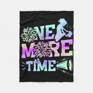 Cheer Cheerleading Coach One More Time Fleece Blanket