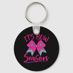 Cheer Cheerleading Coquette Bow Competition Team S Keychain