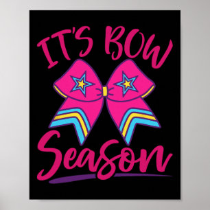 Cheer Cheerleading Coquette Bow Competition Team S Poster