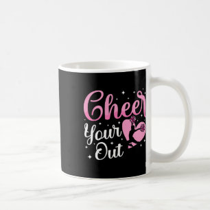 Cheer Cheerleading Heart Cheer Your Heart Out  Coffee Mug