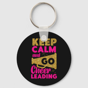Cheer Cheerleading Keep Calm And Go Cheerleading _ Keychain