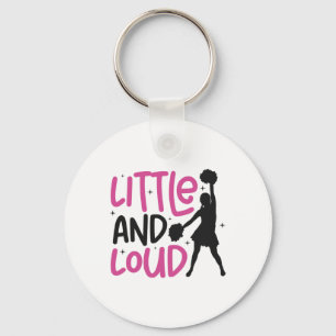 Cheer Cheerleading Little And Loud  Keychain
