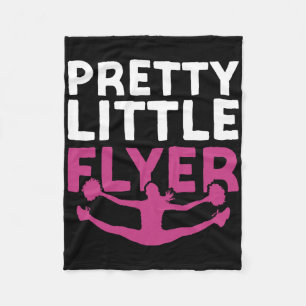 Cheer Cheerleading Pretty Little Flyer _2 Fleece Blanket