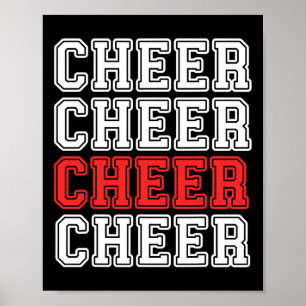 Cheer Cheerleading Team For Cheerleader Squad Girl Poster