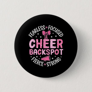 Cheer Ckspot Fearless Focused Fierce Cheerleading 2 Inch Round Button