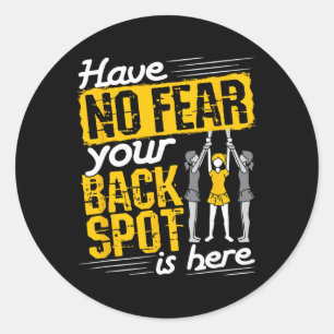 Cheer Ckspot Funny Cheerleading Cheerleader Cute G Classic Round Sticker