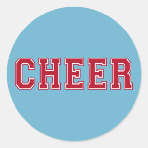 Cheer Classic Round Sticker