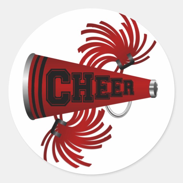 Cheer Classic Round Sticker (Front)