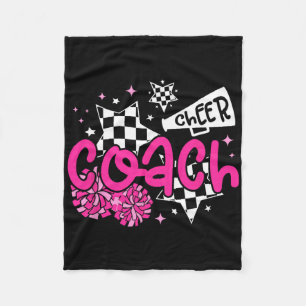 Cheer Coach Appreciation Cheerleader Coach Fleece Blanket