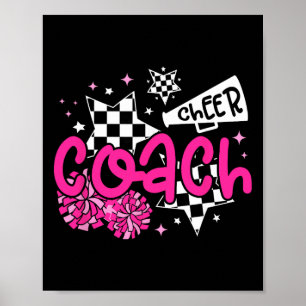 Cheer Coach Appreciation Cheerleader Coach Poster
