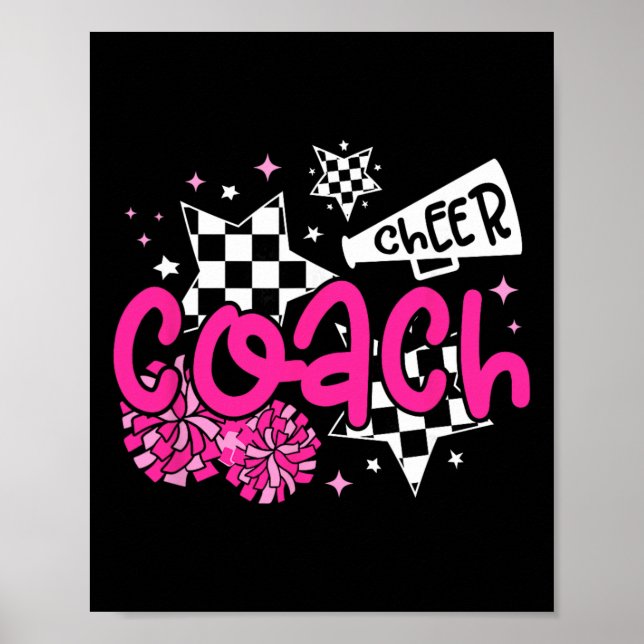 Cheer Coach Appreciation Cheerleader Coach  Poster (Front)
