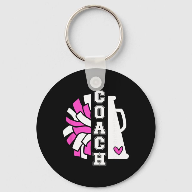 Cheer Coach Appreciation Cheerleading Coach  Keychain (Front)