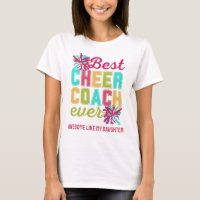 CHEER COACH Awesome Like My Daughter Custom Text
