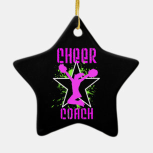 Cheer Coach Ceramic Ornament