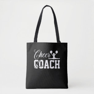 Cheer coach Cheerleader cheerleaing With Megaphone Tote Bag