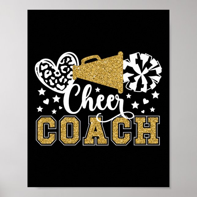 Cheer Coach Cheerleading Coach Appreciation  Poster (Front)