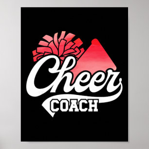 Cheer Coach Cheerleading Coach Best Cheerleader Co Poster