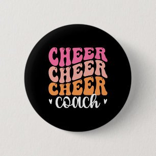 Cheer Coach Cheerleading Coach Cheerleader Coach  2 Inch Round Button