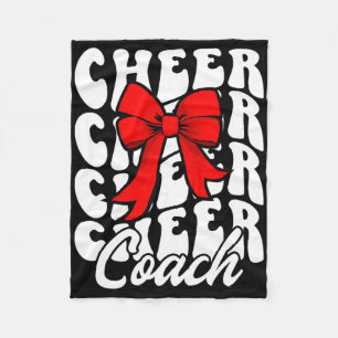 Cheer Coach Cheerleading Coach Coquette Cheerleade Fleece Blanket
