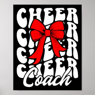 Cheer Coach Cheerleading Coach Coquette Cheerleade Poster