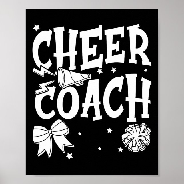 Cheer Coach Cheerleading Coach  Poster (Front)