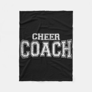 Cheer Coach Cheerleading Coaches Team Tee Fleece Blanket