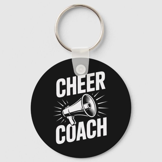 Cheer Coach Cheerleading Squad Motivator Practice  Keychain (Front)