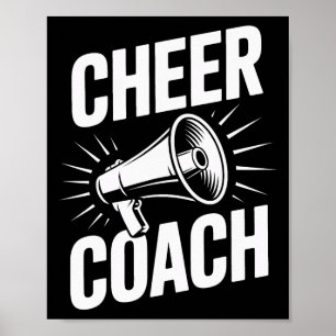 Cheer Coach Cheerleading Squad Motivator Practice  Poster