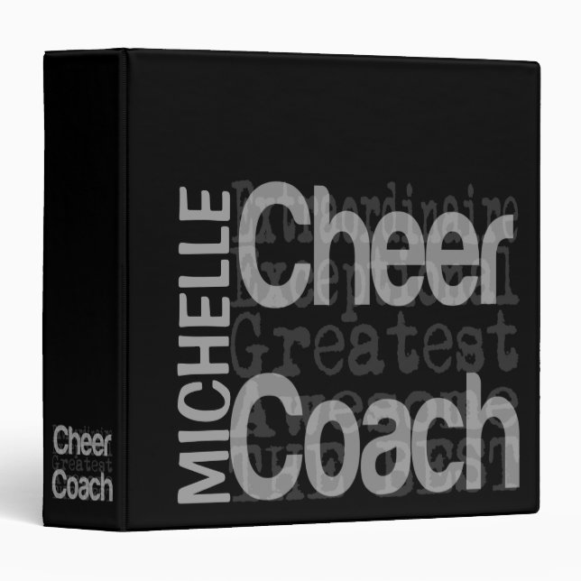Cheer Coach Extraordinaire CUSTOM Binder (Front/Spine)