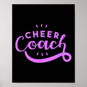 Cheer Coach - Funny Cheerleading Coach Poster