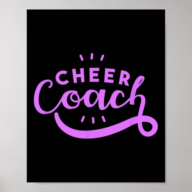Cheer Coach - Funny Cheerleading Coach  Poster (Front)