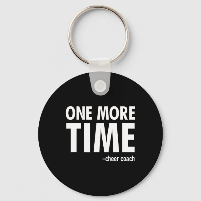 Cheer Coach Funny Cheerleading Gift  Keychain (Front)