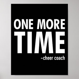 Cheer Coach Funny Cheerleading Gift Poster